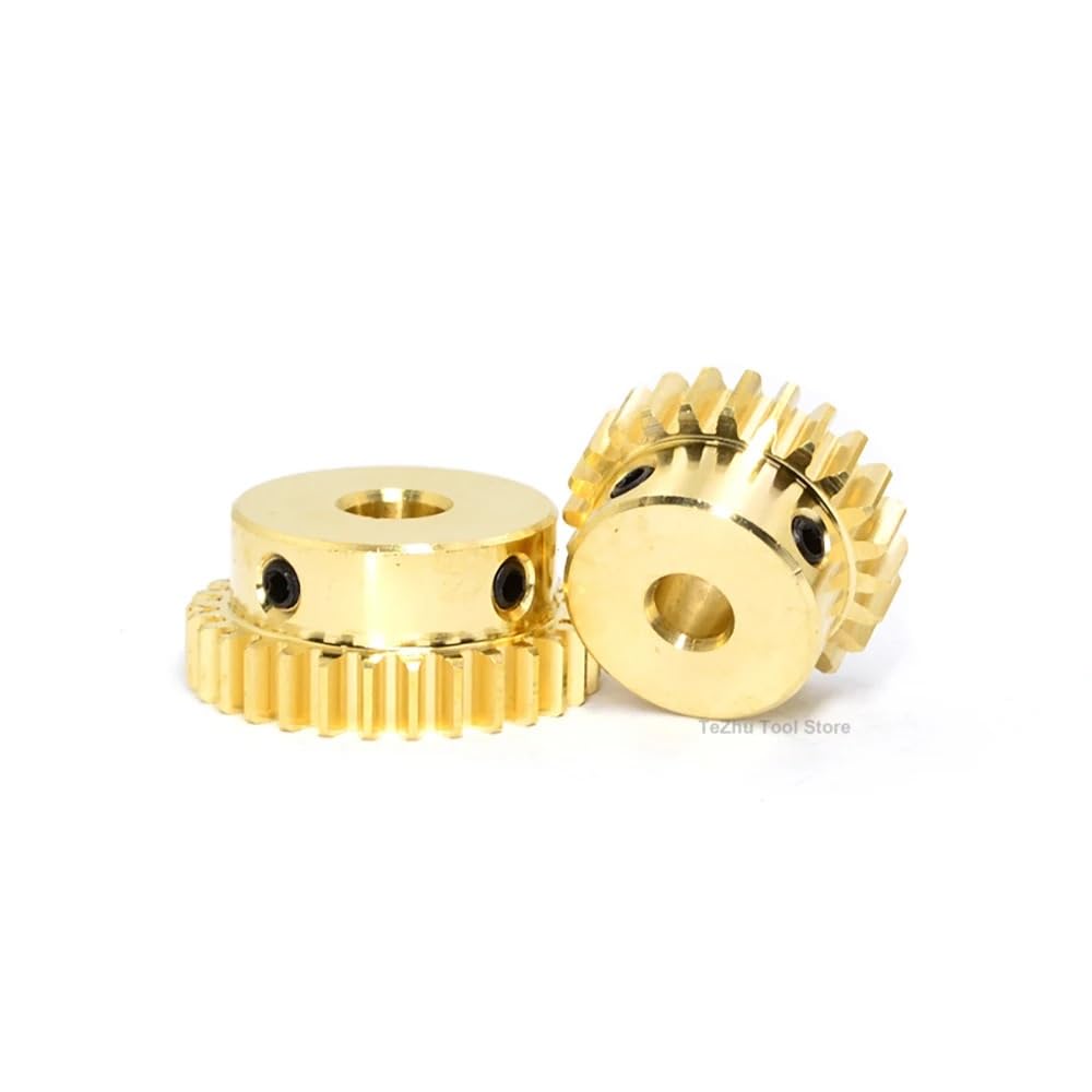 CHAOUYYZ 0.5M 20T-60T Spur Gear Brass Pinion Step Gear 0.5 Mod 20 Teeth - Bore 8Mm/44 Teeth/1Pcs