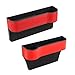2 Pcs Scatola portaoggetti per auto, scatola portaoggetti universale per organizer per seggiolini auto, console, tasca laterale, scatola portaoggetti in pelle, per telefoni cellulari（Sinistra,Giusto）