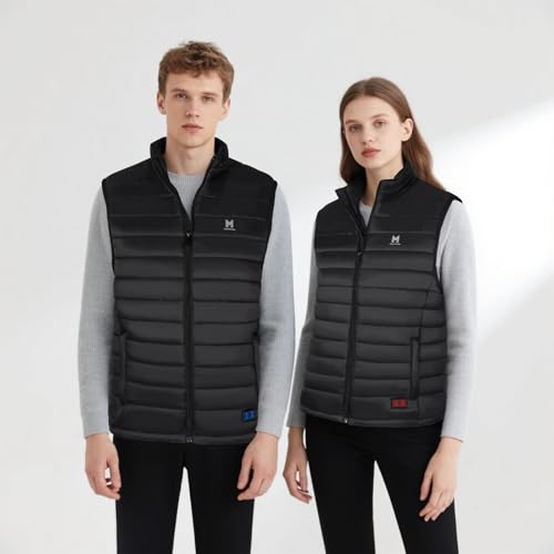 Heated Vest, Lightweight Electric Heated Vest for Men Women 6 Heating Zone 3 Temperature Heating Vest2