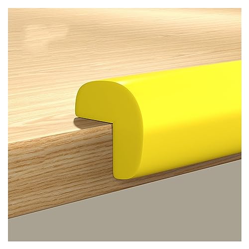 Image of XPLKQXE Sharp Edge Safety Corner Edge Foam Padding, Edge Guards Bumpers Adhesive, Edge Corner Protector Guards for Table Edges & Sharp Corners(Yellow,5pcs)