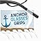 Anchor Glasses Straps - 3 Pack - Sunglasses Retainer Anti-Slip Glasses Grip Ear Hook Eyeglasses Anti-Slip Temple Tip Glasses Holder (Clear)