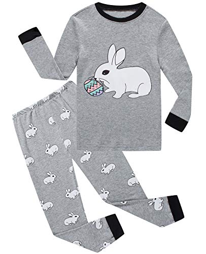 Dolphin&Fish Boys Pajamas Little Kids Easter Rabbit Pjs Sets 100% Cotton Toddler Sleepwear Style...