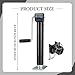 Okiyakusama Trailer Jack Multifunction Sturdy Heavy Duty Professional with Hand Crank Adjustable Height for Trailer RV Boat Supplies, Style A