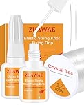 ZUAWAE jewelry glue for elastic string bracelet glues with 1mm elastic string for bracelets to clay beads bracelet making kit jewelry fixing kit