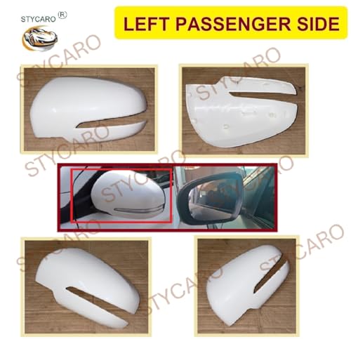 Image of ORVM Left Passenger Side Mirror Cover Skull Cap for Maruti Suzuki Ertiga 2nd Gen & XL6 2018-2025 | Unpainted Mirror Housing Cover | Indicator Cut Type | Car Exterior Accessories