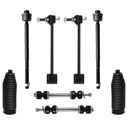 Image of Detroit Axle - 14pc End Kit for Chevy GMC Suburban Yukon XL 1500 Avalanche Tahoe Cadillac Escalade 2 Front Upper Control Arms 4 Front Rear Sway Bars 2 Lower Ball Joints 4 Tie Rods 2 Boots Replacement