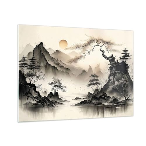 Tableau en Verre Impression Moderne Asie Premium