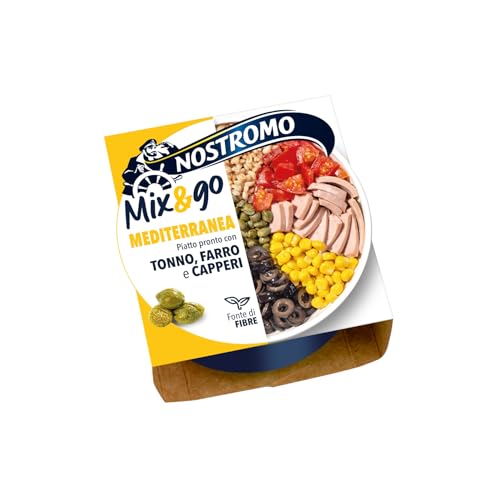 Nostromo Mix&Go Mediterraneo - Piatto Pronto con Tonno, Farro,...