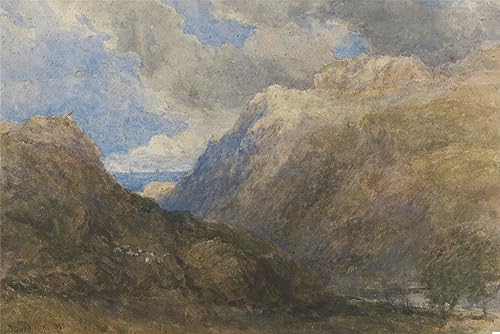 Peinture Abstraite Penmanmawr David Cox Poster Salon et Chambre 60x90