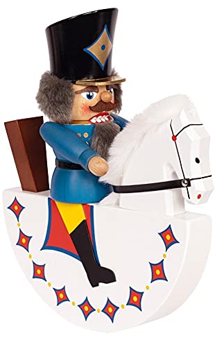 Casse-noisette en bois Rudolphs Schatzkiste figurine déco bleue