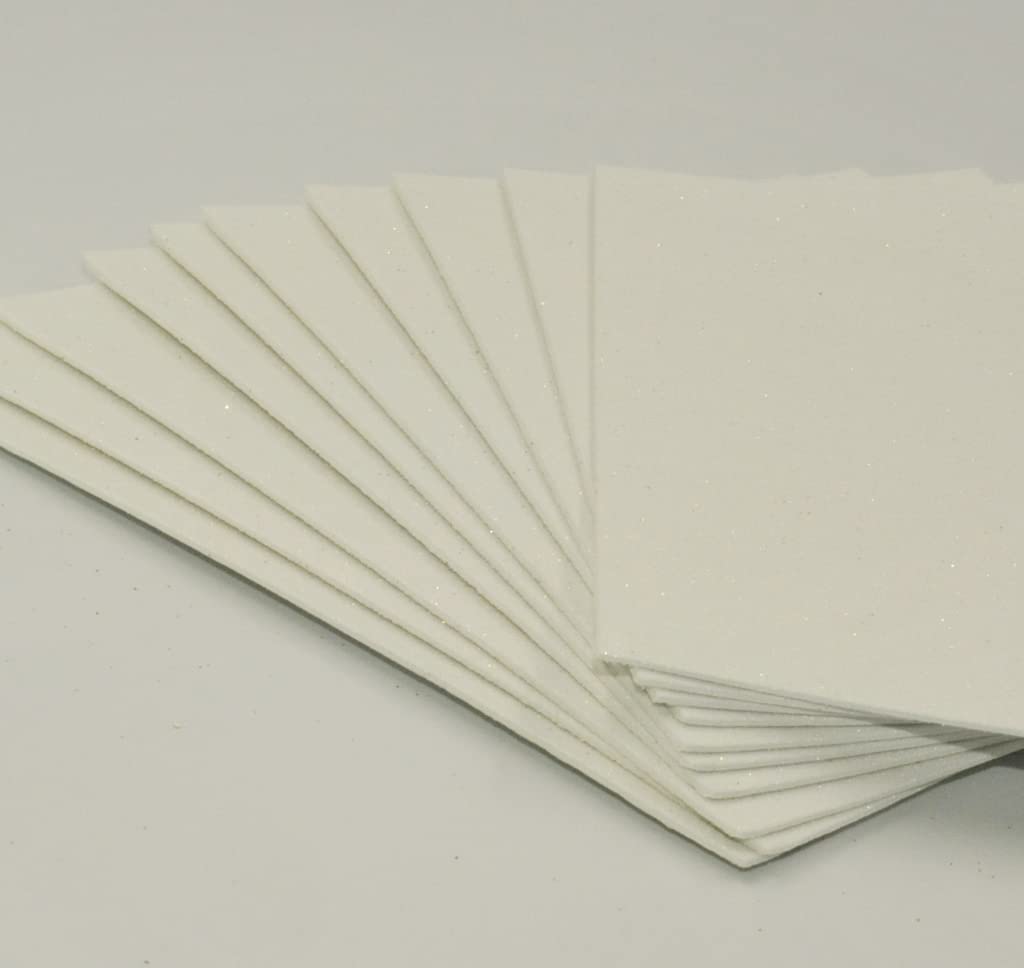 Sixstore - 20 Fogli Autoadesivi In Schiuma Glitterata E Tinta Unita, Formato A5 (21x14,8 Cm), Colori Assortiti Per Lavoretti Creativi E Scrapbooking - 4