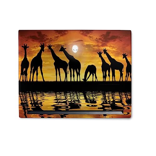 Image of MightySkins Skin Compatible with Alienware M18 R1 (2023) Full Wrap Kit - Glamour Giraffes | Protective, Durable, and Unique Vinyl Decal wrap Cover | Easy to Apply & Change Styles | Made in The USA