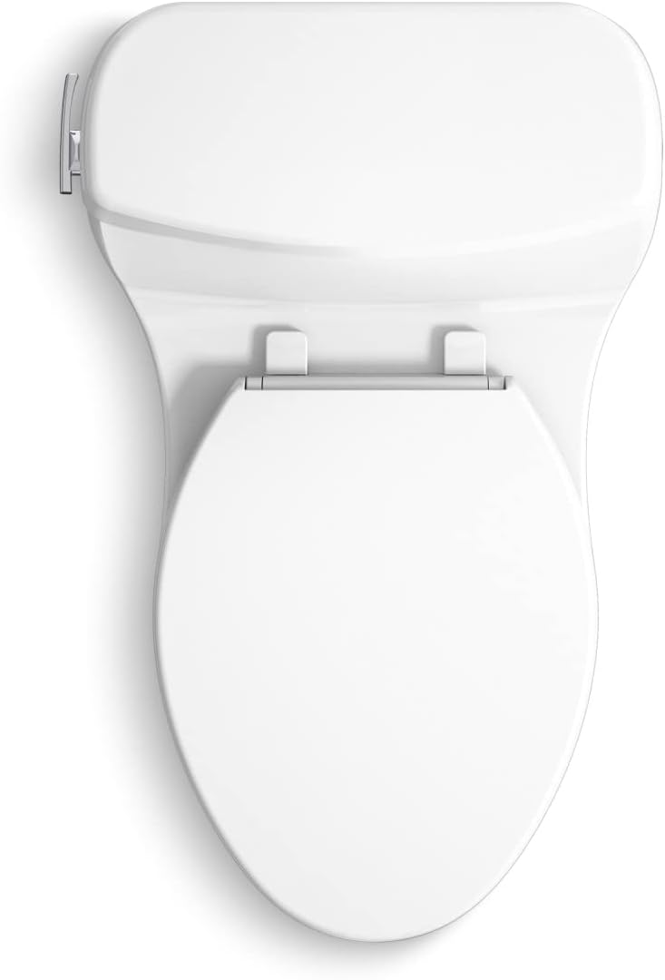 KOHLER 30810-0 Santa Rosa One-Piece Compact Elongated 1.28 Gpf Toilet With Revolution 360 Swirl Flushing Technology - - 