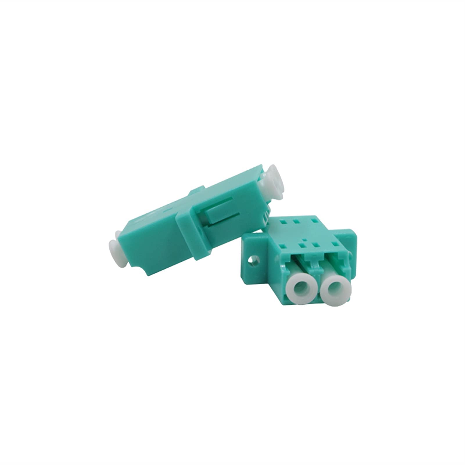 Accessoires de Fibre Optique 5 0PC LC OM3 UPC Duplex monomodes en Plastique Fibre Optique Adaptateur LC OM3 UPC 10GE coupleur de Bride de la Fibre Connecteur