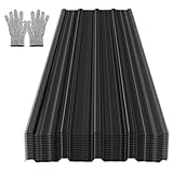 Lot d'environ 7 m² SURFACE DE COUVERTURE : Une seule plaque mesure 129 × 46 cm. Le kit complet de 36 tôles de toit couvre une surface d'environ 21 m² à partir de cette surface et convient donc aux petits toits ou auvents.