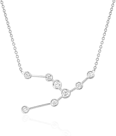 espere Sterling Silver Zodiac Necklace Constellation Jewelry Birthday Gift Sorority Sister Gift