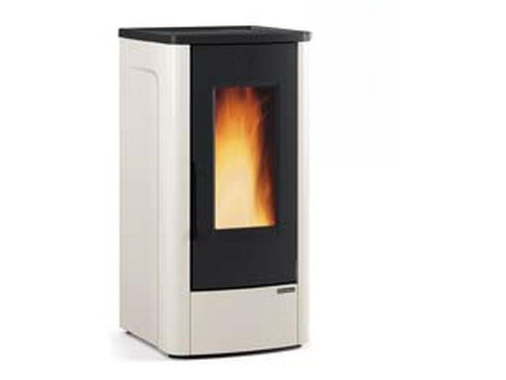 1PEZZO STUFA A PELLET DAHIANA PLUS CANALIZZATA 10 KW AVORIO (CONTO TERMICO) - misure cm.52,5x60,2x108h. - peso Kg.160