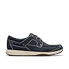 Clarks Men's Sailview Lace Boat Shoe, Navy Nubuck, 11 #1