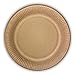 Procos 92463-Platos de Papel, 25 Unidades, tamaño 20 cm, compostables, respetuosos con el Medio Ambiente, Desechables, para Fiestas, Color marrón, 10 Stück, Größe 19.5 cm (92463)
