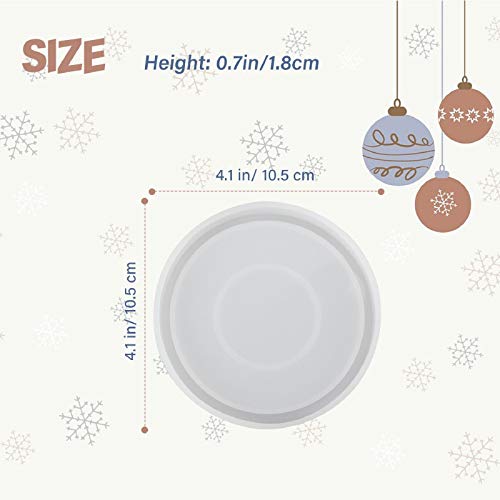 Patelai PATELAI-COASTER MOLD-01 Diy Round Silicone Coaster Mold Big Silicone Coaster Mold Epoxy Resin Coaster Molds Silicone Resin Casting Molds thumb #2