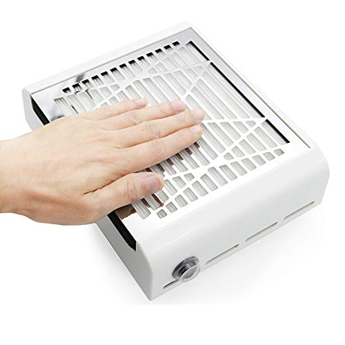 Preisvergleich Produktbild Nagelstaubabsaugung Nagelstaubsammler Staubsauger Maniküre Salon Nail Art Staubsaugmaschine Mit Starkem Lüfter Mehrwegfilter