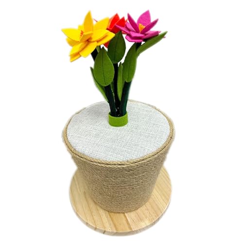 【猫用 選べる爪とぎ】キャットポール 爪とぎポール ユリ型 高さ約45cm |ペット用品 キャットポール キャットタワー キャットツリー 据え置き つめとぎ 爪研ぎ 麻縄 フラワー 花 ねこ ネコ おもちゃ インテリア 猫 一人遊び おしゃれ かわいい コ