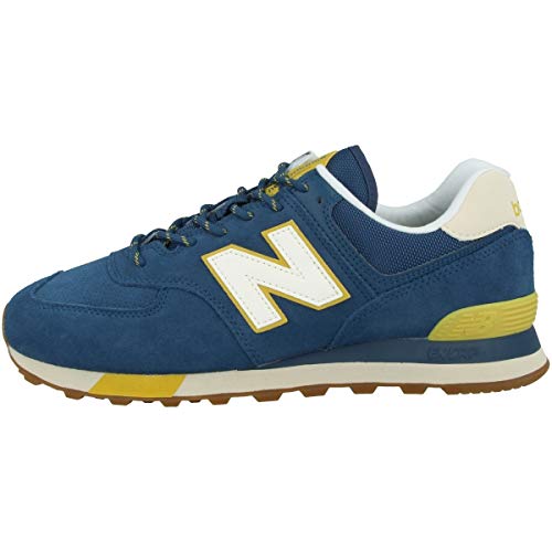 Image of New Balance Men's 574 V2 Sneaker, Nb Dark Blue /Bone, 8.5
