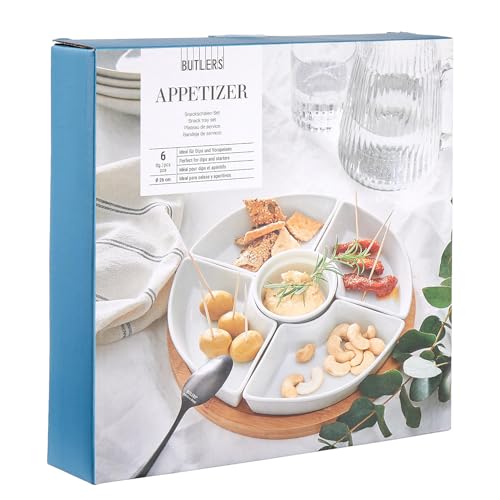 BUTLERS 6er Set Snackschalen Porzellan - APPETIZER -