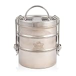 3 Tier Indian-Tiffin Stainless Steel Medium Tiffin Lunch Box