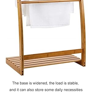 Household Items Bamboo Towel Rack Holder for Bathrooms,Freestanding Beach Towel & Poolside Rack with Bottom Storage Shelf,Quilt Rack Stand or Blanket Rack for Living Room or Bedroom 1pcs Household Items Bamboo Towel Rack Holder for BathroomsFreestanding Beach Towel Poolside Rack with Bottom Storage ShelfQuilt Rack Stand or Blanket Rack for Living Room or Bedroom 1pcs