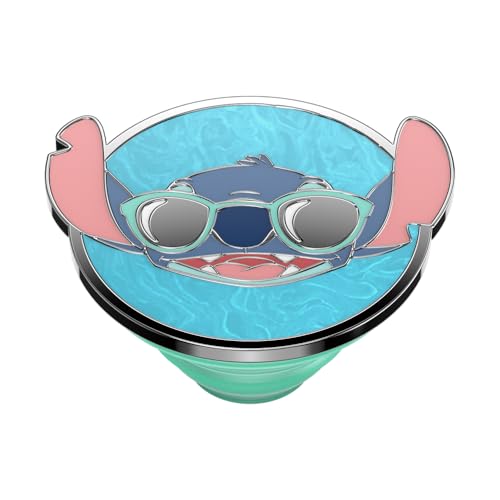 Image of PopSockets Adhesive Phone Grip, Holder, Phone Stand, Disney Lilo & Stitch - Enamel Suns Out Stitch