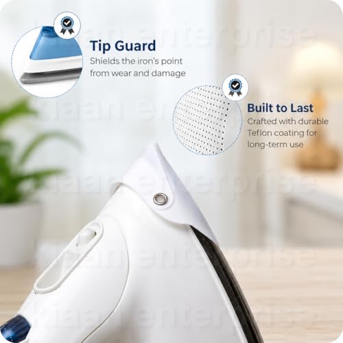 Image of Iron Cover Clothes Protector Sheet for Ironing Plate Press Covers - Heat Resistant Non-Stick Iron Guard Protector for Safe & Smooth Ironing (Pack of 1)