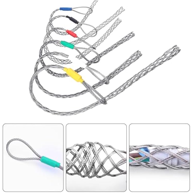 Bueyfolt Cable Pulling Sock Grip, Wire Pulling Grip Tools, for Electrical Grips, Light and Heavy Cables (37-50MM), 1 Pack