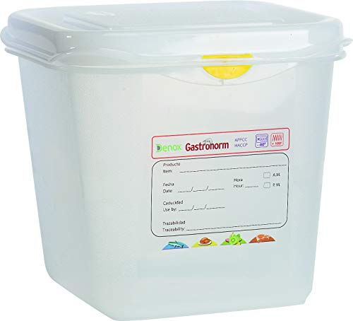 Heavy Duty Polypropylene Gastronorm Food Catering Kitchen Containers + Lids - Food Grade Clear Commercial Industrial Quality - 8 Sizes (3, 1/6-2.6 Litres)