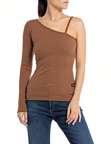 T-Shirt Replay W3064 coton stretch rib 4x3 extensible