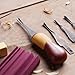 FLEXCUT Wood Carving Tools Set 5 Piece Lino & Relief Printmaking Set for Wood & Linoleum SK130, Made in USA