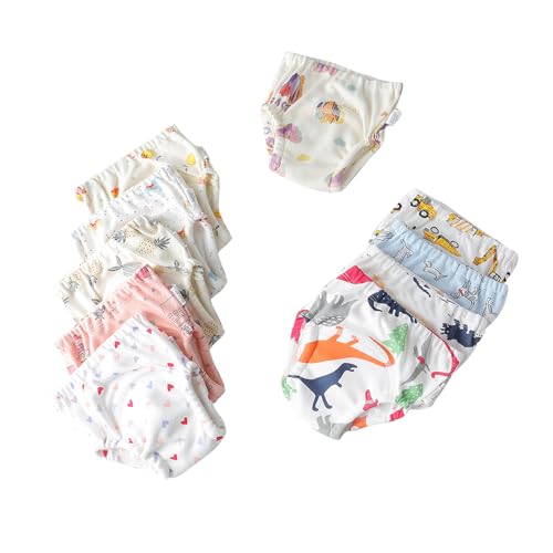 Unisex Underwear Waterproof Toddler Underpants Cotton Potty Training Panties Breathable Pee Assorted Briefs 6-Pack2