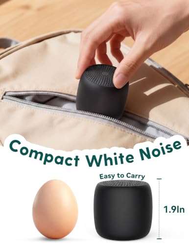 Image of Babelio White Noise Sound Machine (Pocket Mini Pro) | 1000mAh Large Battery, 25 Non-looping Sounds for Adults, Kids & Babies, Timer, Memory Function, Pocket-Sized & Travel Essentials, Black