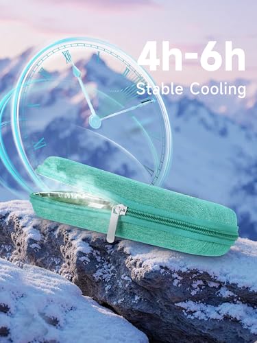Image of YOUSHARES Portable Insulin Cooler Travel Case - TSA Approved Diabetic Medication Cooling Bag, EVA Insulated Organizer for Epi Pens, Refrigerated Diabetes Supplies Carrying Storage Kit with 2 Ice Pack