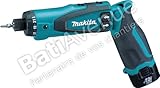 Makita DF010DSE - Atornillador Recto A Bateria 7.2V Litio-Ion 1.0 Ah