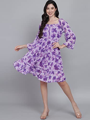 Image of FUNDAY FASHION Women's Fit And Flare Knee Length Dress
