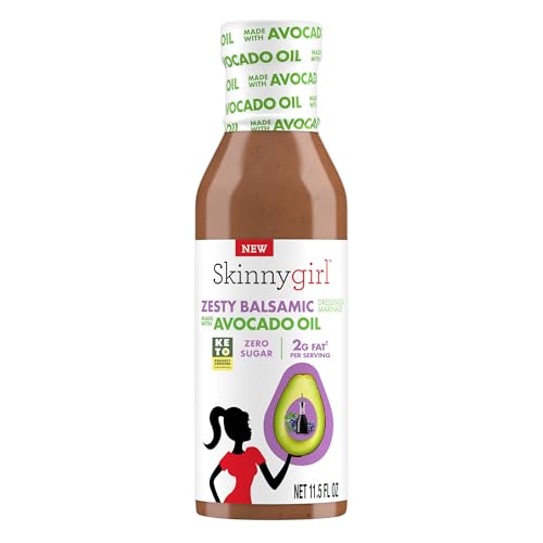 Image of Skinnygirl Sugar Free Gluten Free Avocado Oil Salad Dressing, Zesty Balsamic, 11.5 Ounce