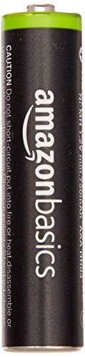 Image of AmazonBasics 4 Pack AAA Ni-MH Pre-Charged Rechargeable Batteries, 1000 Recharge Cycles (Typical 800mAh, Minimum 750mAh) - Packaging May Vary