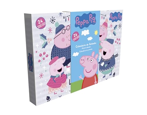 CYP Brands Peppa Pig- Calendario de adviento, Navidad, Calendarios, Sorpresas, Multicolor, Producto Oficial