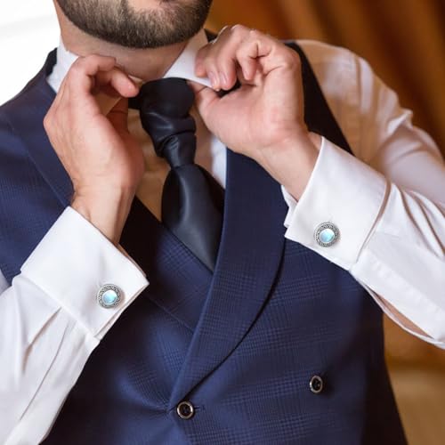 Mancuernillas para Hombre en Plata Esterlina miniatura 6