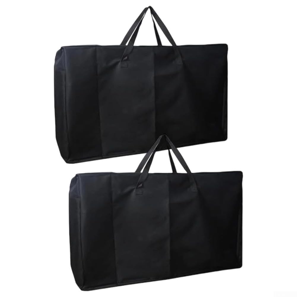 Extra Large Heavy Duty 600D Oxford Cloth Garden Chair Storage Bag for Folding and Portable Chairs with Water Resistant Feature and Easy Carry Handles (2pcs)