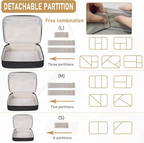 AKOZLIN Cable Organizer Bag, Padded Electronic Organizer Travel Case by AKOZLIN - Used condition - Image 3