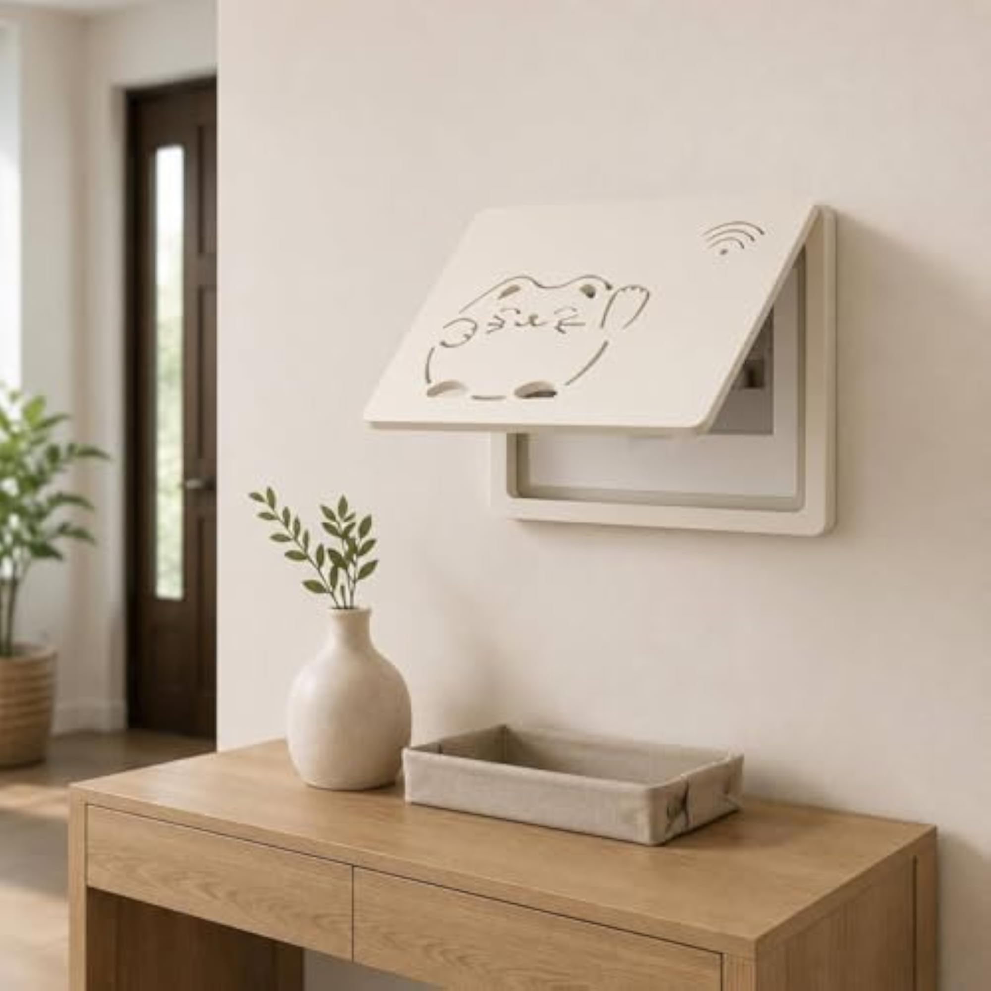 Hinged Flap Meter Box Decorative Cover, Grain Shutter