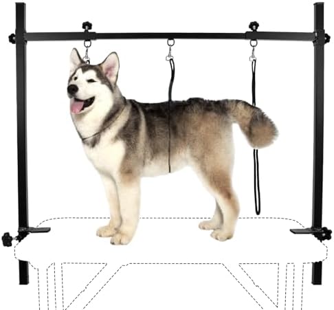 LEIBOU H-Shape Dog Grooming Arm Pet Supplies Grooming Table Arm w...