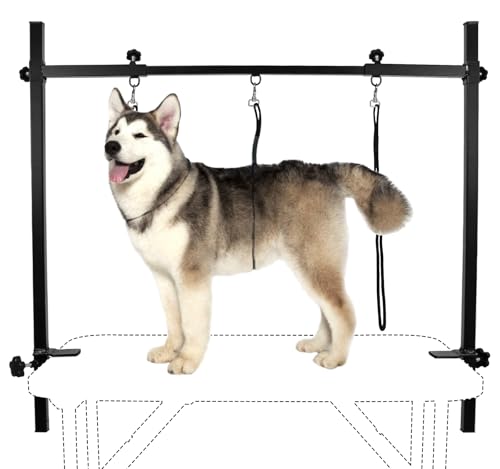 LEIBOU H-Shape Dog Grooming Arm with Nooses